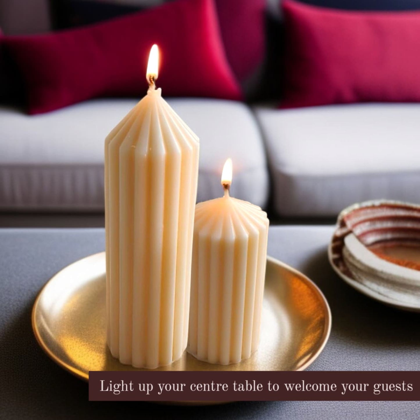 Fluted Pillar Candles