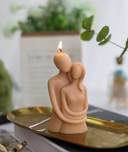 Couple Hugging Candle