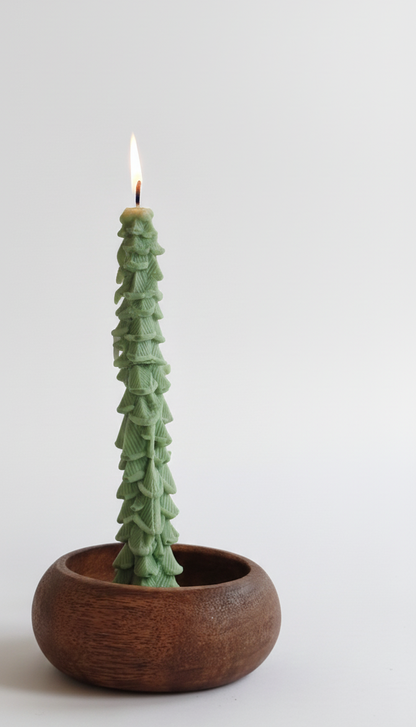 Pine Tree Taper Candle Set